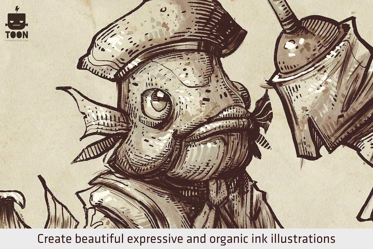 Squid Brush Pack for Procreate, a Brush Add-On by Frankentoon Store (Photo 2 of 7)