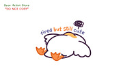 Cute Funny Sticker Animals, PNG, an Object Graphic by GlitterCraft (Thumbnail 15 of 101)