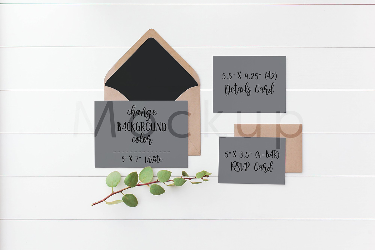 Wedding Suite Mockup - Manzanita S3, a Print Template by ILLONA GRAPHICS (Photo 7 of 7)