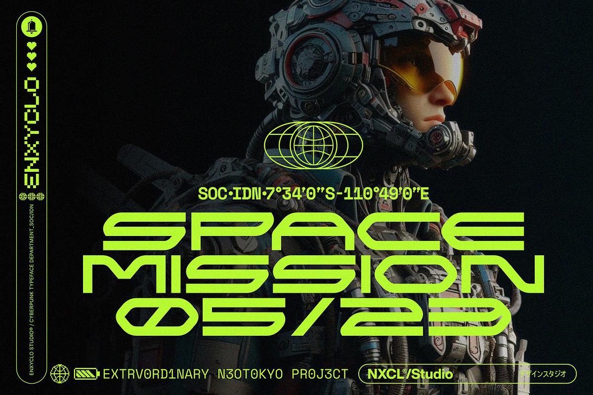 NCL Kamver - Modern Space Font, a Sans Serif Font by Enxyclo Studio (Photo 3 of 12)