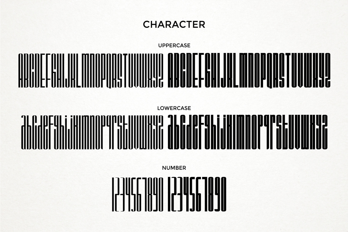 BARSTRIP - Ultra Condensed, a Sans Serif Font by PutraCetol Studio (Photo 9 of 9)