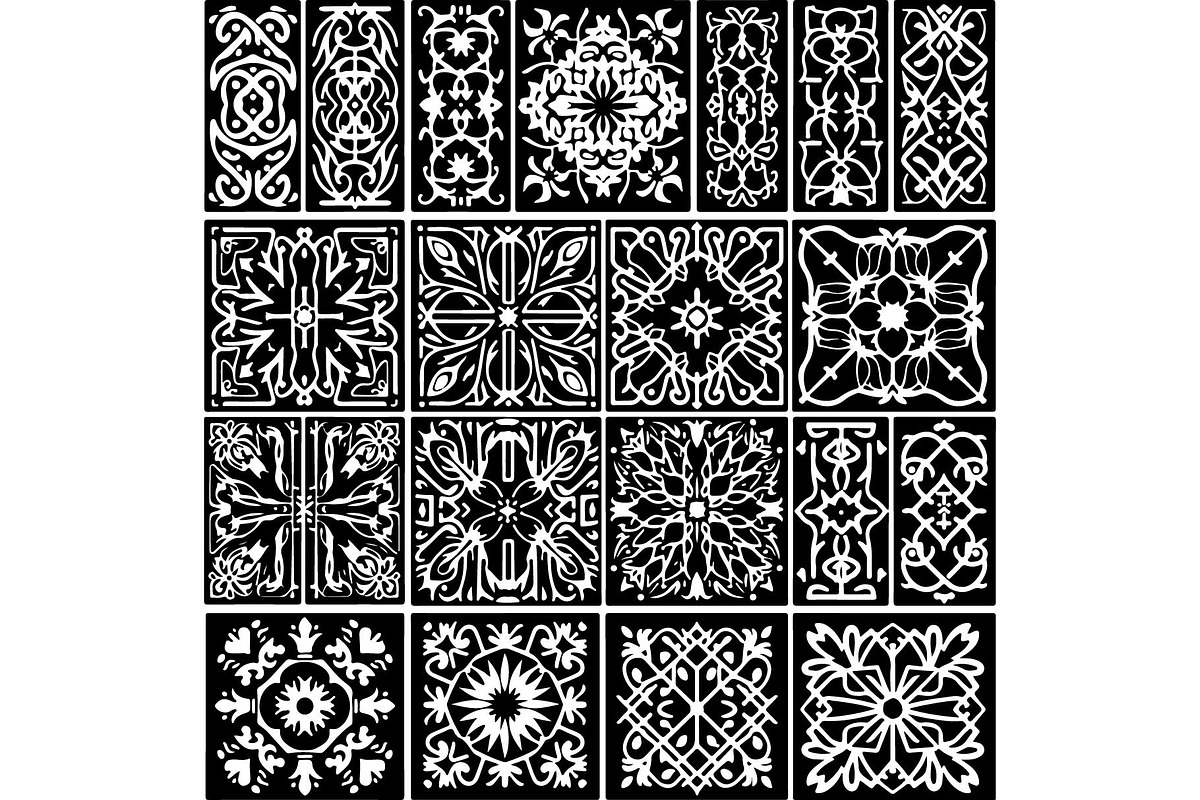 Ornamental Panel SVG Bundle, an Object Graphic by Creativeshirt (Photo 7 of 13)