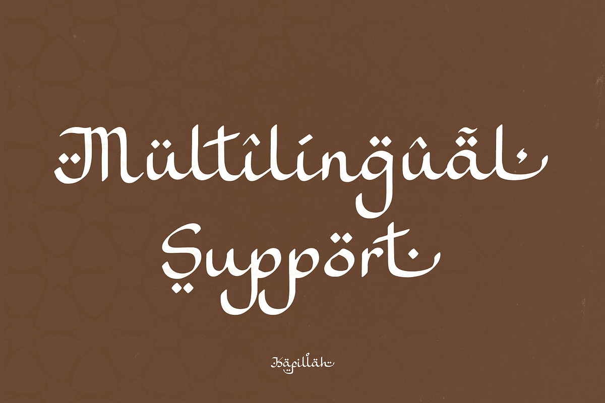 Kafillah | Arabic Style Typeface, a Script Font by Denustudios (Photo 14 of 15)