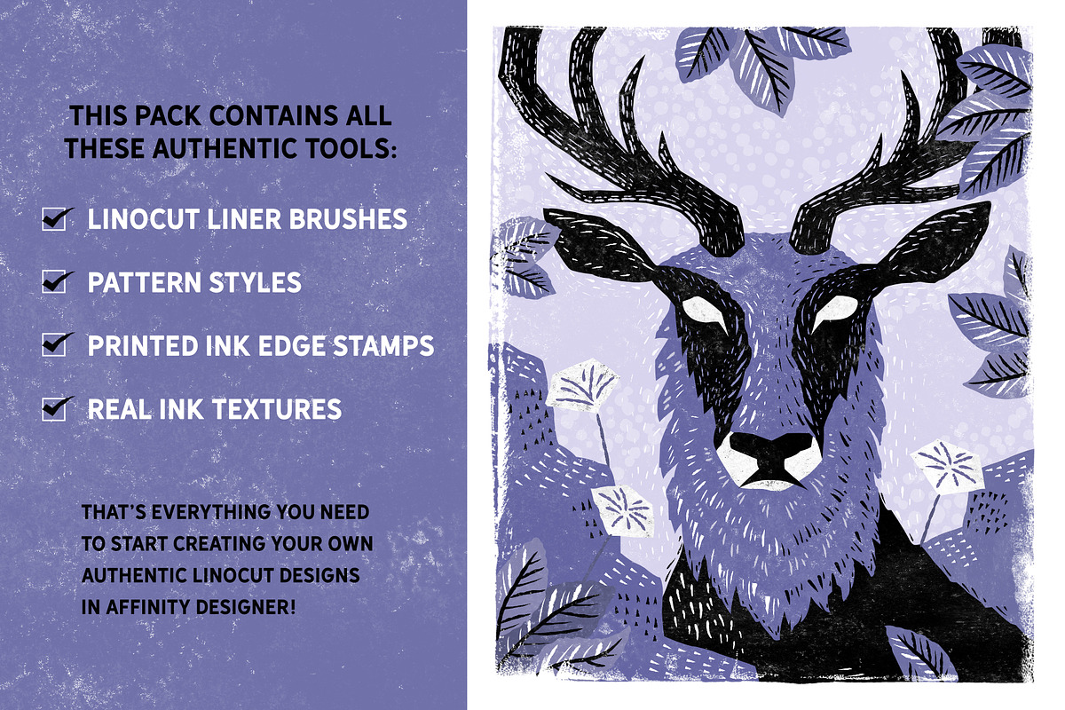 Linocut Lovers Companion - Affinity, a Brush Add-On by The Artifex Forge (Photo 2 of 13)