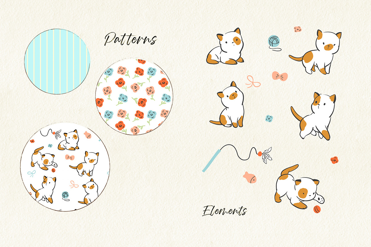 Girl with cute kittens., an Illustration by Natalia Skripko (Photo 2 of 2)