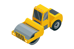 Yellow Construction Roller for, an Illustration by the8monkey