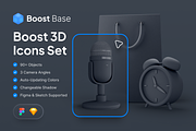Boost Base 3D Icons Set, a Templates & Theme by Uiscore Marketplace (Thumbnail 1 of 7)