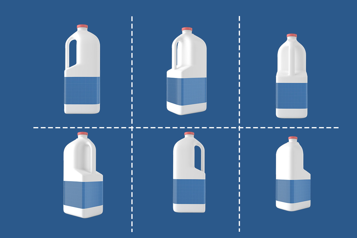 Milk Gallon Kit, a Cups & Container Mockup by Qaleb Studio (Photo 4 of 5)
