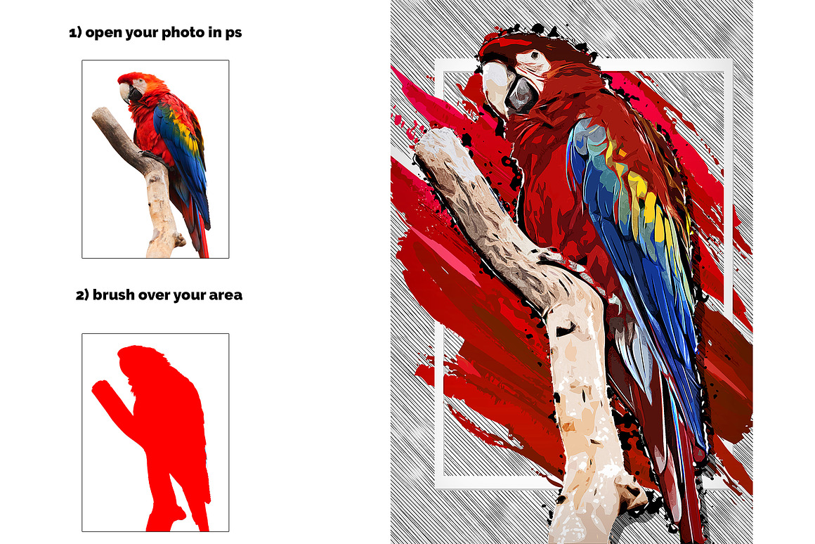 830 Creative Photoshop Action BUNDLE, an Action Add-On by Design Forest (Photo 112 of 133)