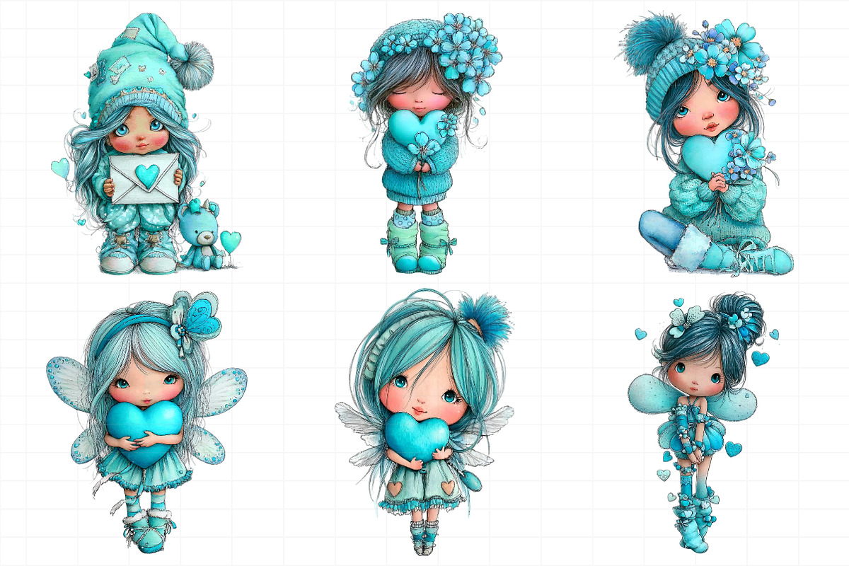 Romantic Fairy Clipart, an Illustration by Daily.Designs (Photo 5 of 5)