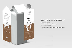 Milk / Fruit Juice Carton Mockup