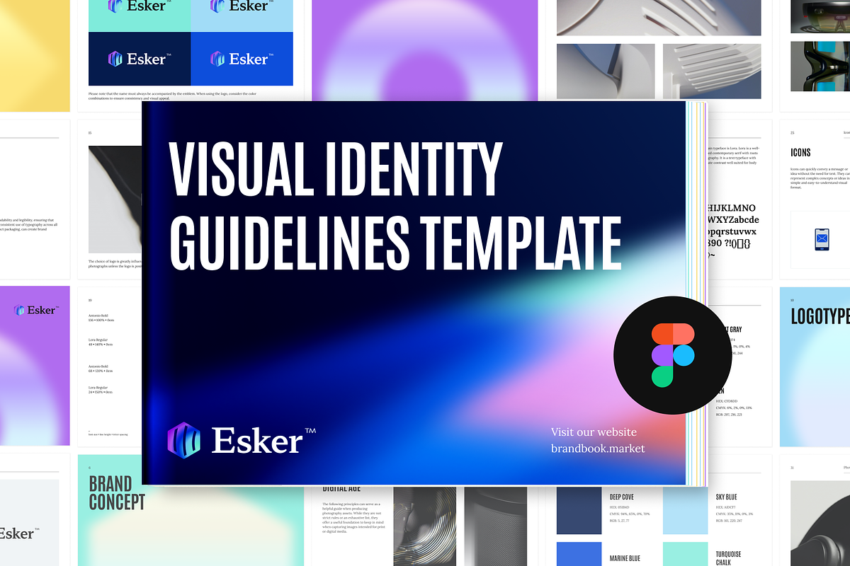 Esker — Visual Identity Guidelines, a Brochure Template by Middltone (Photo 1 of 6)
