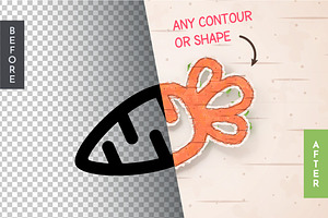 Sticker Carrot Editable Text Effect