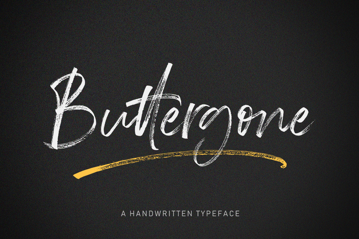 Buttergone, a Script Font by Lucky Type (Photo 1 of 12)