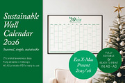 2026 Eco Wall Calendar: Forest Haze, a Poster Template by Elibee (Thumbnail 1 of 6)