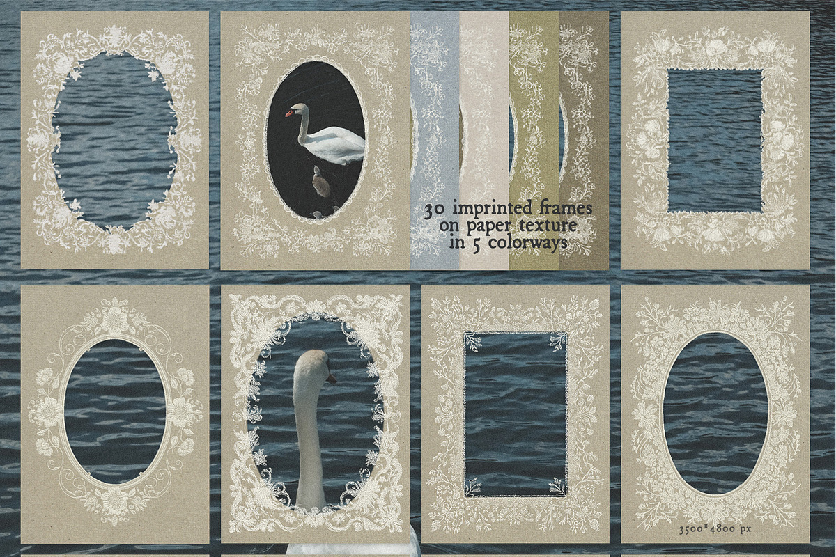 Pressed Lace Frames, an Object Graphic by lerinartstudio (Photo 10 of 13)