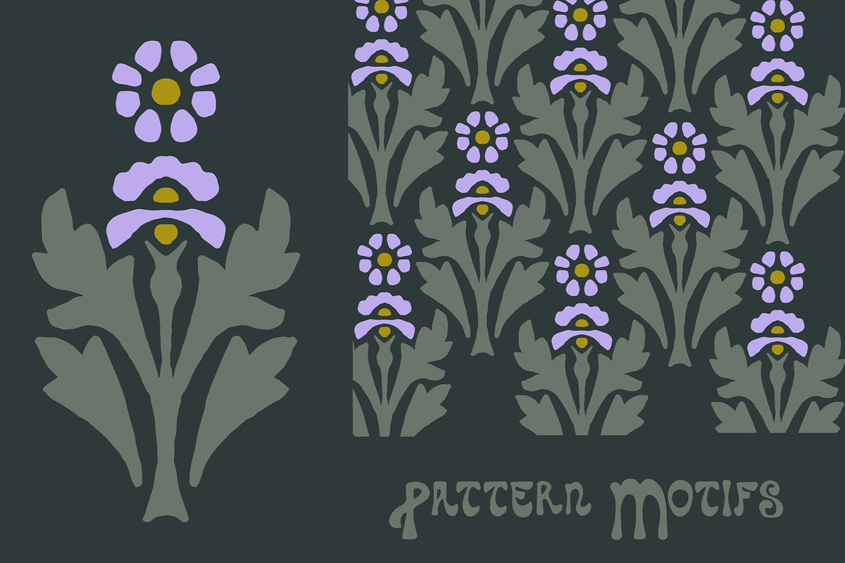 Art Nouveau Graphics & Font, a Graphic by Liz Kohler Brown (Photo 16 of 33)