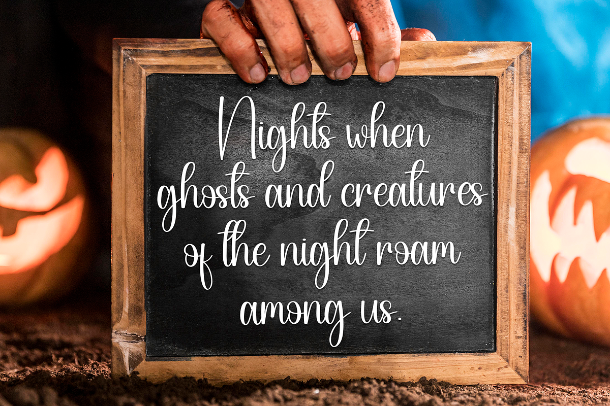 Ghosting | Script Font, a Handwritten Font by Scratchones (Photo 3 of 9)