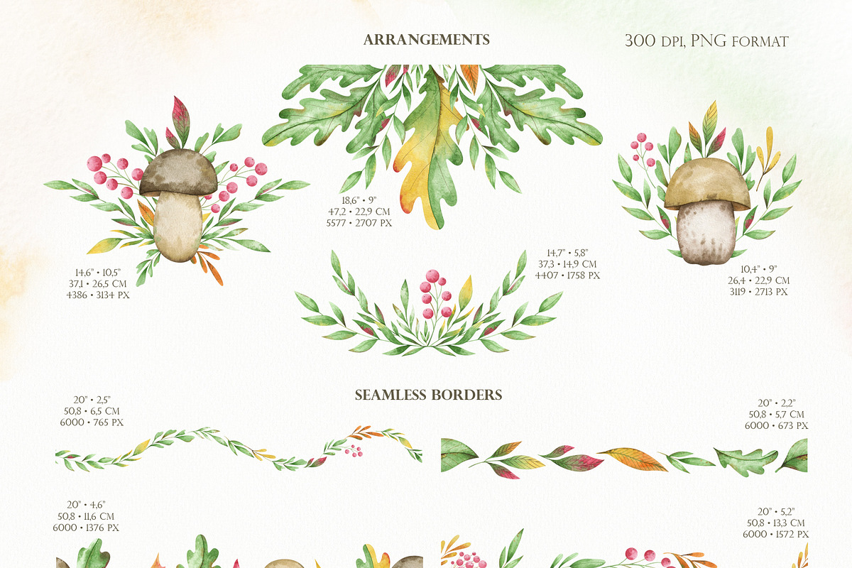 Watercolor fall clipart, an Object Graphic by OrangePeafowlArt (Photo 4 of 13)