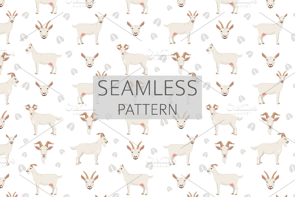Saanen Goat, an Animal Illustration by pet design shop (Photo 5 of 5)