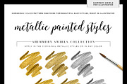 Shimmery Gold Styles for Illustrator, a Palette Add-On by Creators Couture (Thumbnail 5 of 5)