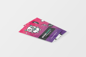 Rock Panda Monster Business Card