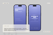 iPhone 17 Pro Mockup, an iPhone Mockup by Toasin Studio (Thumbnail 3 of 7)