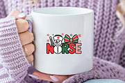 Coquette Christmas Nurse Bow PNG, an Illustration by Daily.Designs (Thumbnail 4 of 5)