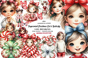 Peppermint Christmas Girl & Butter.