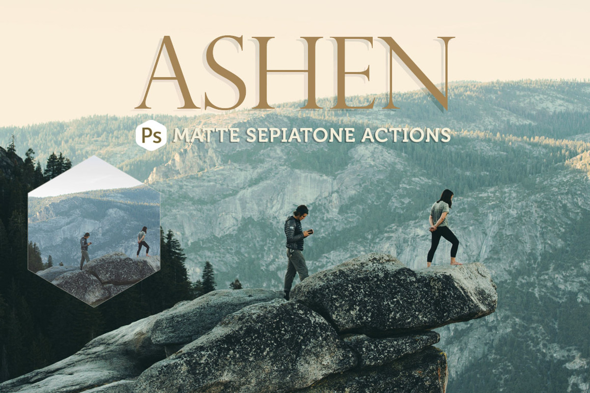 Ashen Photoshop Landscape Actions, an Action Add-On by Presetrain Co. (Photo 6 of 6)