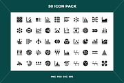 Charts and diagrams icons, an Outline Icon by Wencory (Thumbnail 1 of 2)