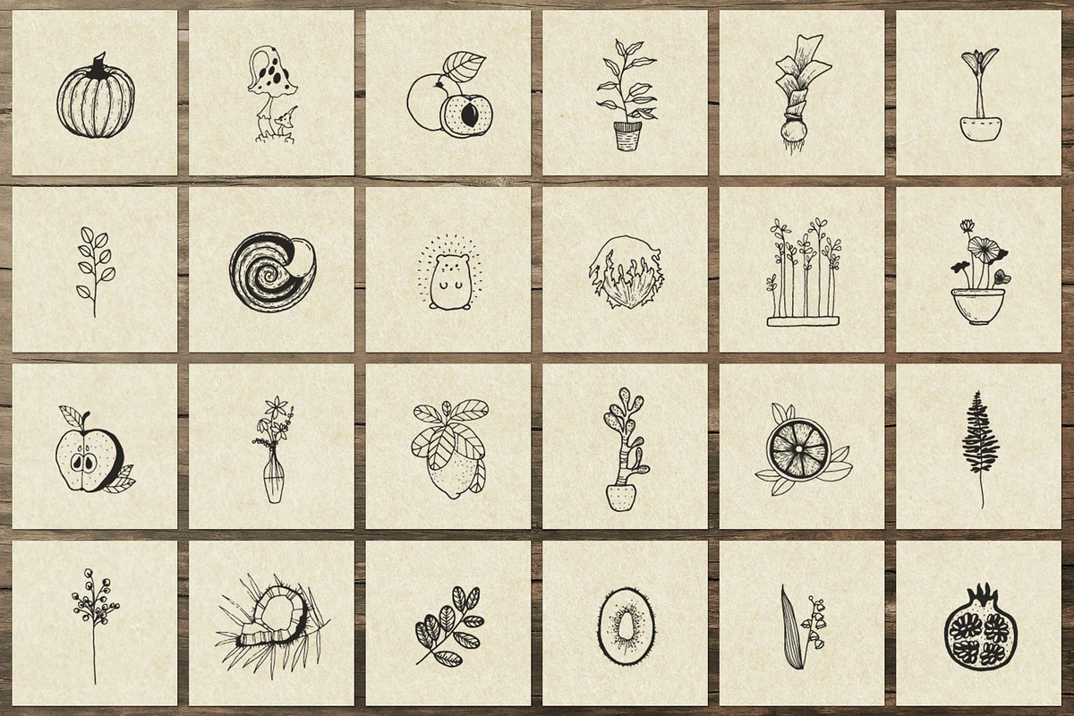 150 Hand Drawn Elements -Nature III-, an Animal Illustration by Michael Rayback Design (Photo 3 of 15)