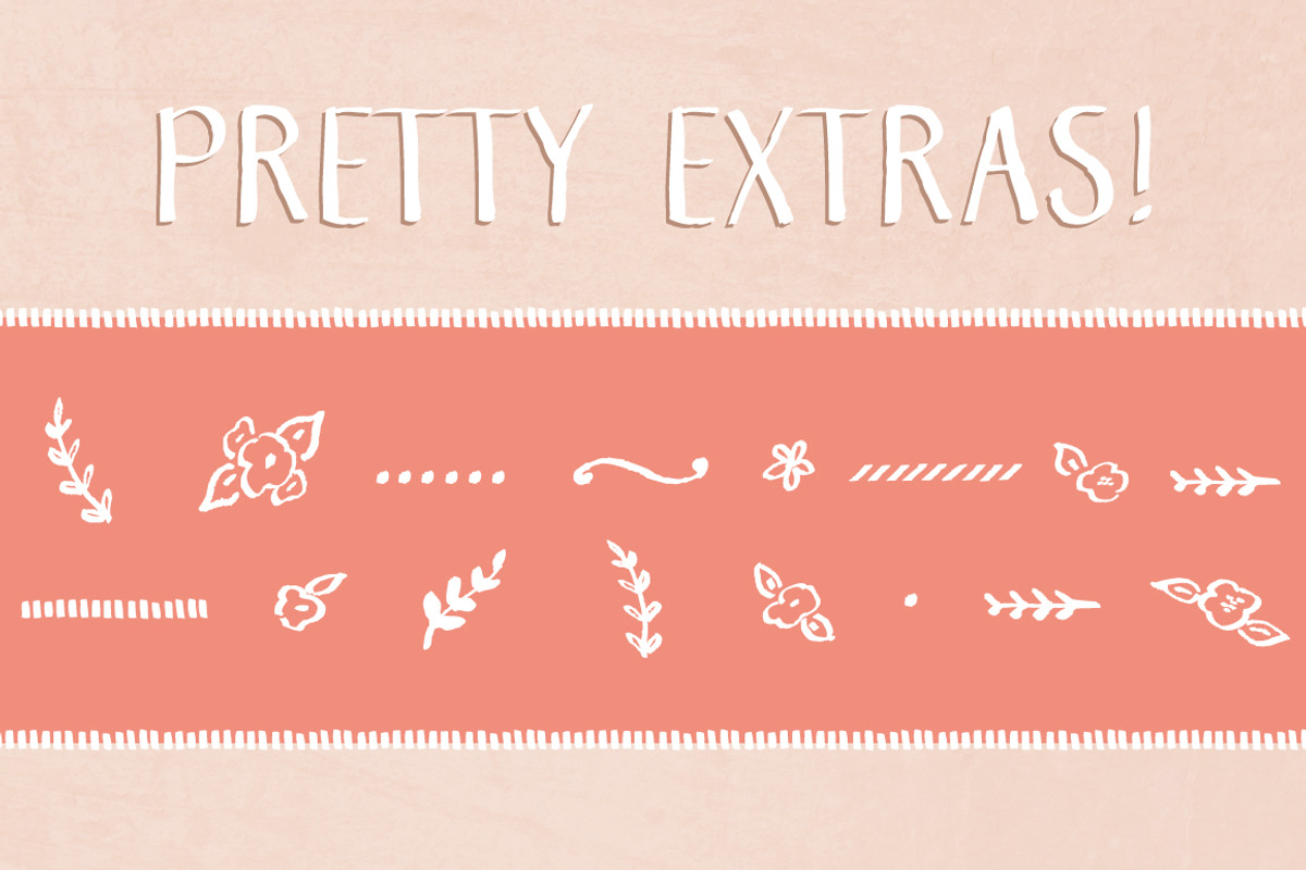 Southern Belle- A Cute Handmade Font preview 3