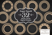 Champagne Round Lace Frames, an Illustration by Amanda Ilkov (Thumbnail 2 of 5)
