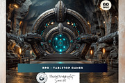 Sci-Fi Backdrops Digital Papers, a Decorative Illustration by ThatsDesignArt (Thumbnail 9 of 14)
