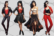 Rockabilly Women Bundle of 33, a Graphic by Jay Major Designs (Thumbnail 7 of 11)