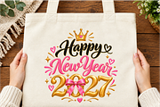 Happy New Year 2027 Celebration, a Seasonal Illustration by Printable Design Store (Thumbnail 5 of 5)