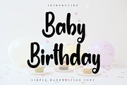 Baby Birthday, a Handwritten Font by FreshTypeINK (Thumbnail 1 of 8)