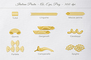 Big set of Illustrated Italian pasta, an Object Graphic by Yummy (Thumbnail 5 of 12)