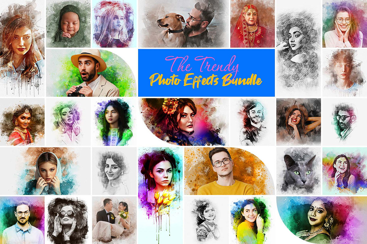 The Trendy Photo Effect Bundle, an Action Add-On by MRI STUDIO (Photo 1 of 40)