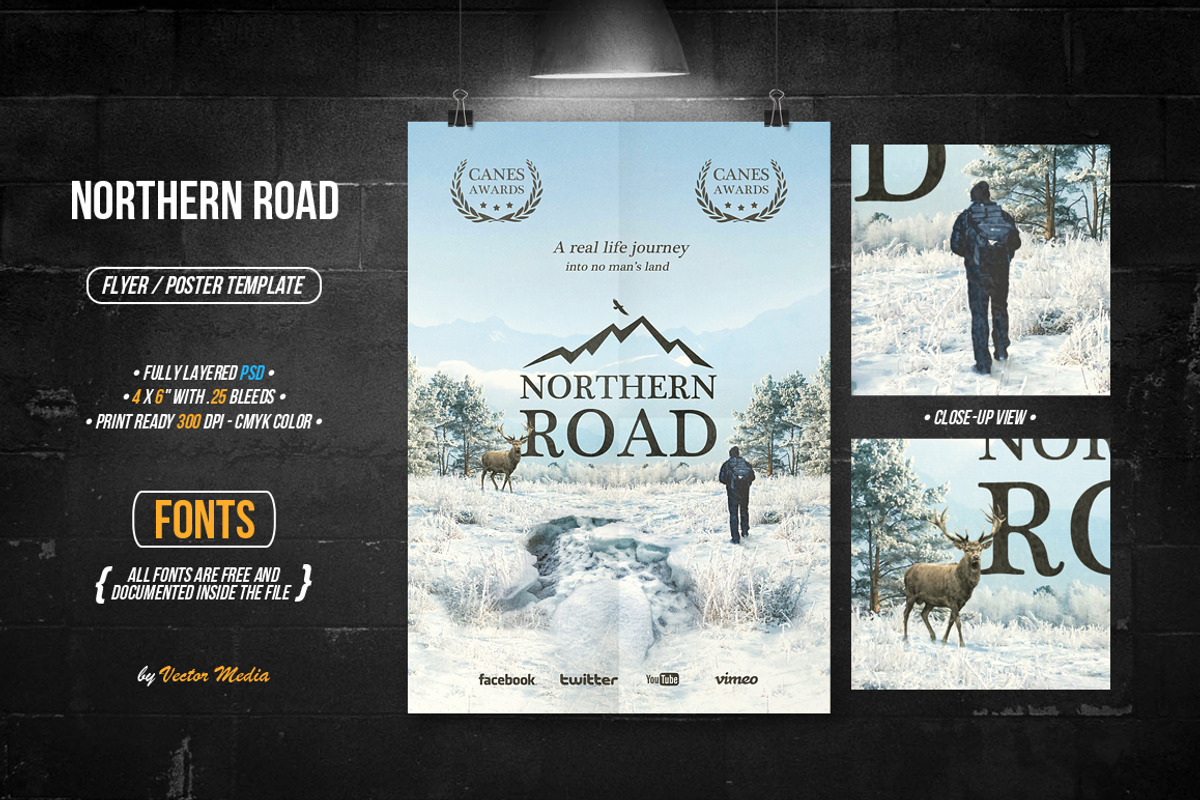 Northern Road - Flyer / Poster, a Flyer Template by VectorMedia (Photo 2 of 8)