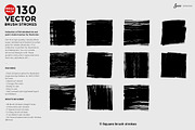 130 Vector Brush strokes collection., a Brushes & More by JAZZ STUDIO (Thumbnail 9 of 12)
