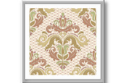 Damask Seamless Vector Pattern, a Decorative Illustration by FineArtStudio (Thumbnail 2 of 3)