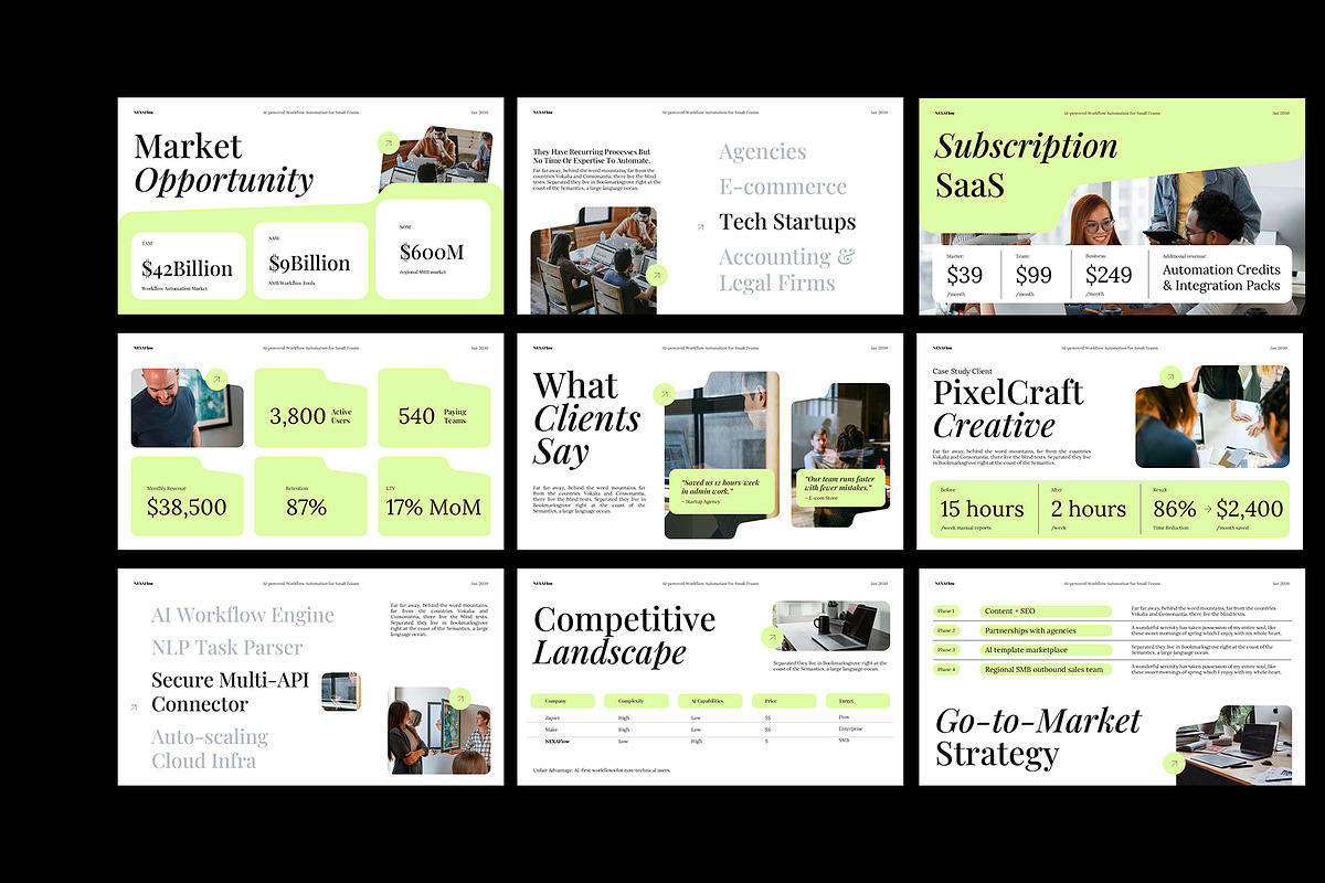 NEXTIN | AI Business Pitch Deck KEY, a Presentation Template by Neermana (Photo 2 of 4)