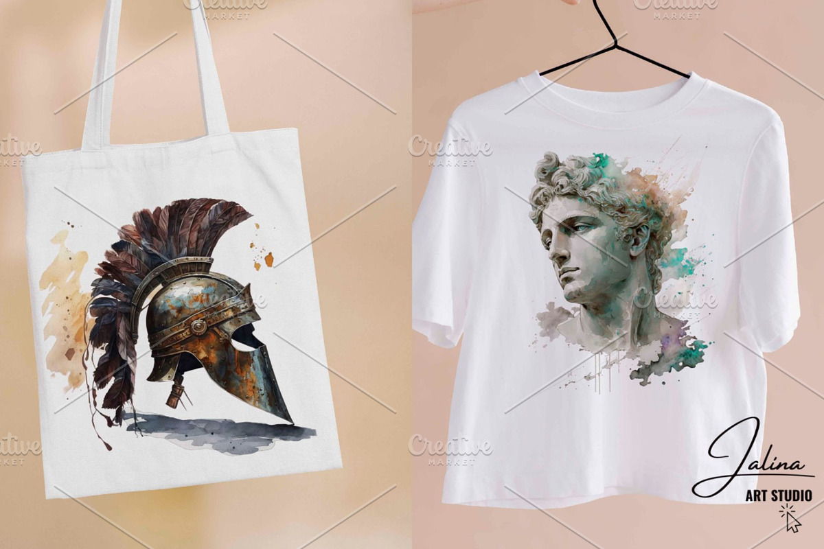 Greek Mythology Clipart PNG Bundle, an Illustration by Jalina Clipart Studio (Photo 3 of 9)
