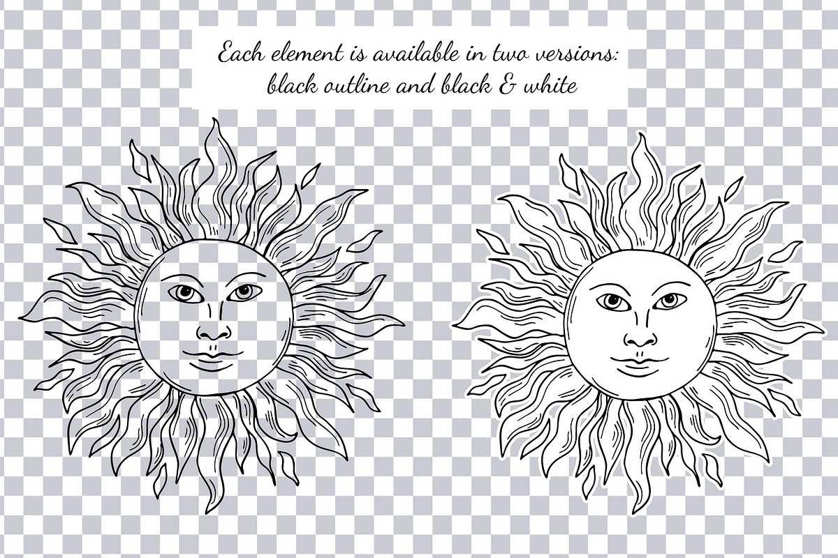 Black & White Modern Witch Clipart, an Object Graphic by ArtIrisArt (Photo 3 of 9)