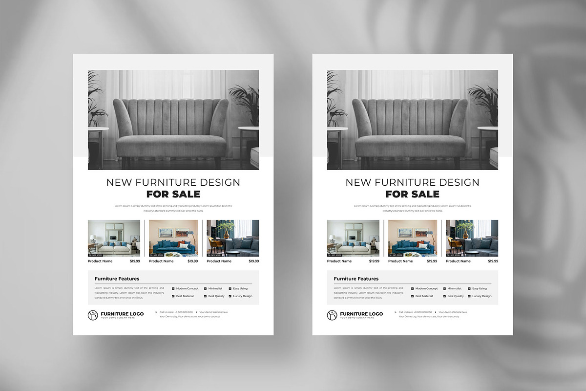 Furniture sale flyer layout design, a Flyer Template by Tanmoy Topu (Photo 6 of 6)
