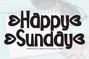 Happy Sunday | Script Font, a Script Font by Scratchones (Thumbnail 1 of 9)