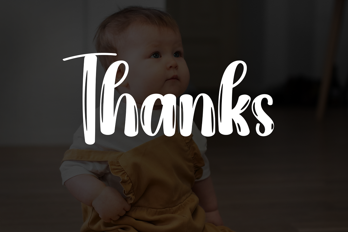 Baby | Script Font, a Handwritten Font by Scratchones (Photo 9 of 9)