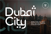 Dubai City | Arabic Font, a Sans Serif Font by WhymoreArt (Thumbnail 1 of 10)